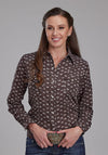 Roper Women Brown & Cream Floral - Broken horn