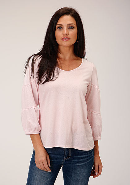 Stetson Rayon Jersey Knit Top - Broken horn