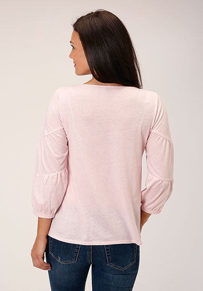 Stetson Rayon Jersey Knit Top - Broken horn