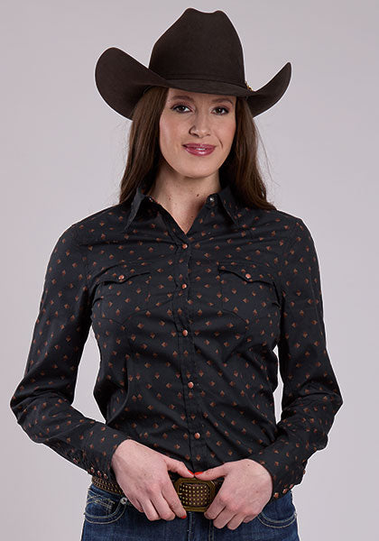 Roper Women Aztec Foulard Print - Broken horn