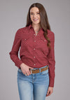 Roper Women Geo print Shirt - Broken horn