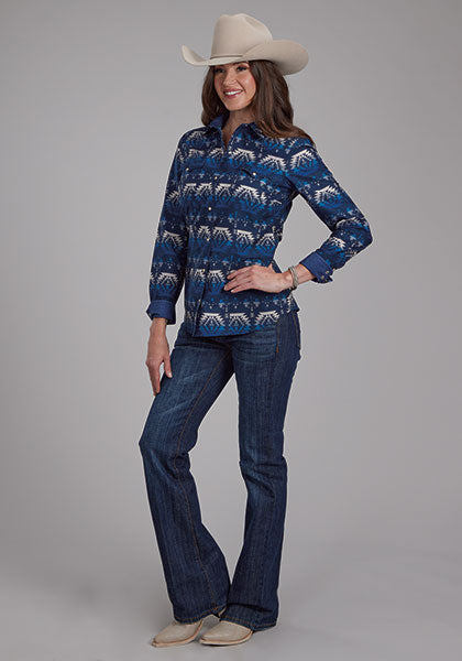 Roper Women Ombre Aztec Print - Broken horn