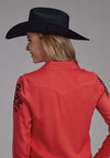 Roper Women Rayon Challis Shirt - Broken horn