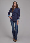Roper Women's Aztec Print - Broken horn