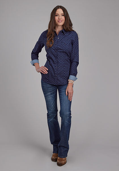 Roper Women's Aztec Print - Broken horn