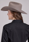 Roper Women Solid Poplin Black - Broken horn