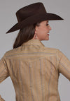 Roper Women Tan & Navy Wallpaper - Broken horn