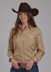 Roper Women Tan & Navy Wallpaper - Broken horn