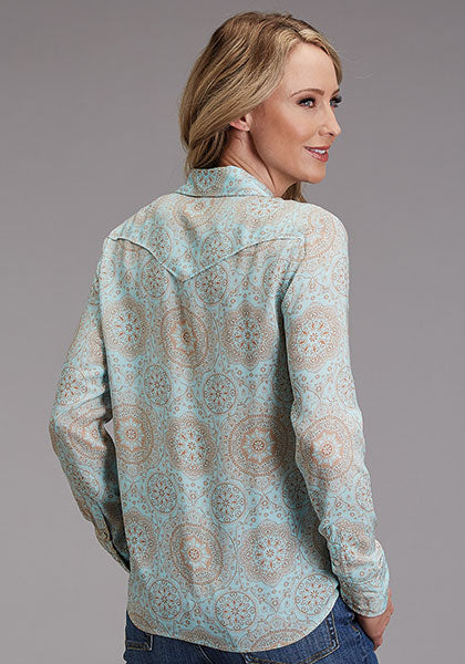 Stetson Women Shirt Mandala Print Rayon - Broken horn