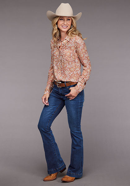 Stetson Women Sunset Floral Print - Broken horn