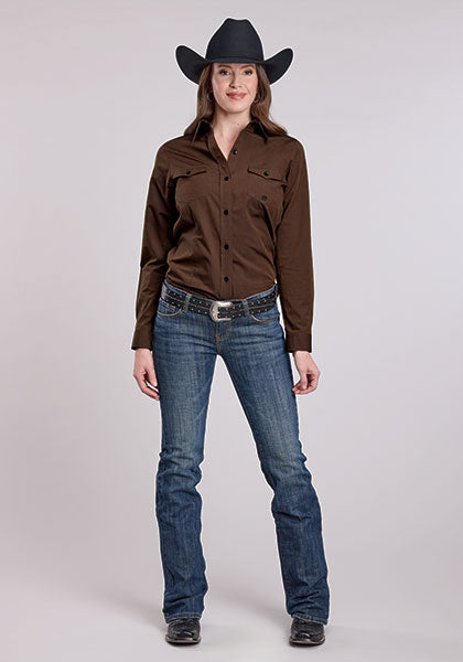 Roper Solid Poplin - Broken horn