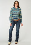 Roper Women Aztec Blanket Print - Broken horn