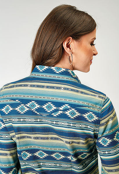 Roper Women Aztec Blanket Print - Broken horn