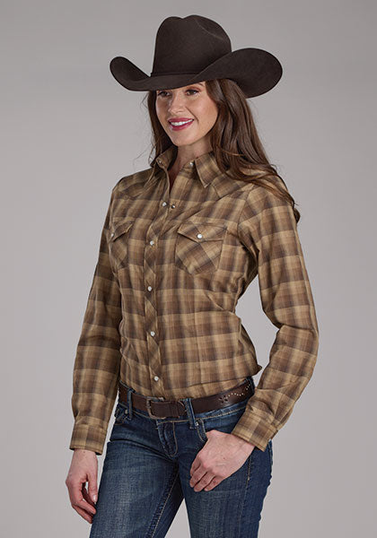Roper Women Brown/Tan Ombre Tan - Broken horn