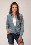Roper Women Peacock Paisley - Broken horn