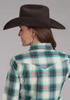 Roper Women's Ombre Plaid - Broken horn