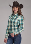Roper Women's Ombre Plaid - Broken horn