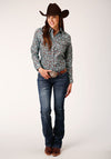 Roper Women Turquoise Mine Paisley - Broken horn