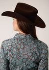 Roper Women Turquoise Mine Paisley - Broken horn