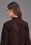 Stetson Women Courdry Denim Snap Shirt - Broken horn