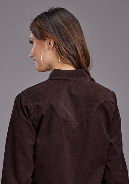 Stetson Women Courdry Denim Snap Shirt - Broken horn