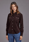 Stetson Women Courdry Denim Snap Shirt - Broken horn