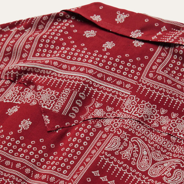 Stetson Women Print Rayon Bandana Patchwork - Red - Broken horn