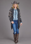 Stetson Women Indigo Aztec Sweater - Broken horn