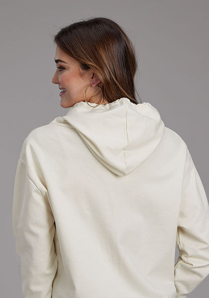 Roper Women Slouchie Cotton Hoodie - Broken horn