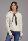 Roper Women Slouchie Cotton Hoodie - Broken horn