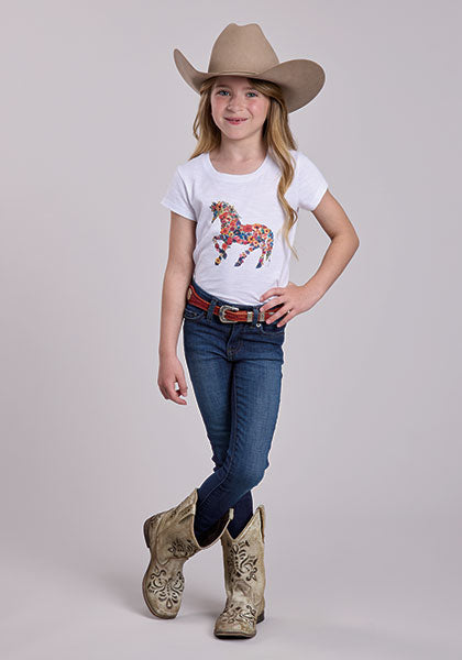 Roper Cotton Jersey Tee - Broken horn