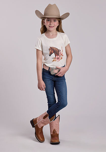 Roper Cotton Jersey Tee - Broken horn