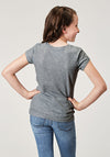 Roper Girls Light Grey Tee - Broken horn