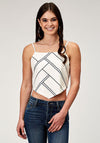 Roper Women Cotton Bandanna Tank - Broken horn