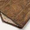 Stetson Distressed Suede Vest - Broken horn