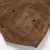 Stetson Distressed Suede Vest - Broken horn