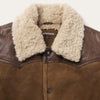 Stetson Distressed Suede Vest - Broken horn