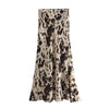Satin Wild Western Animal Cow Print Skirt - Broken horn