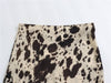 Satin Wild Western Animal Cow Print Skirt - Broken horn
