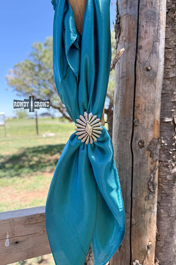 Cowboy Concho Scarf Slide - Broken horn