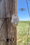 Cowboy Concho Scarf Slide - Broken horn