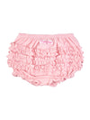 Baby Girls Pink Knit RuffleButt Bloomer - Broken horn