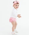 Baby Girls Pink Knit RuffleButt Bloomer - Broken horn