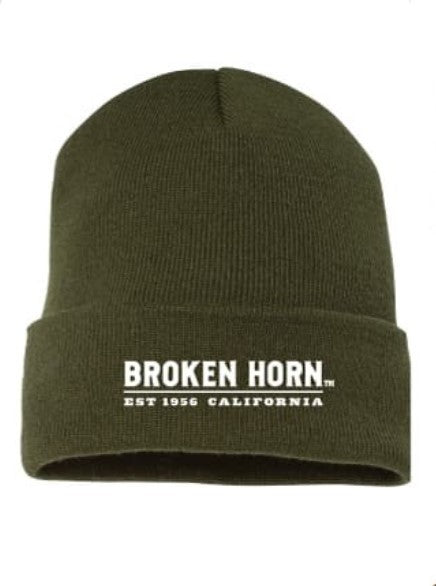 Broken Horn Cuffed Beanie - Broken horn