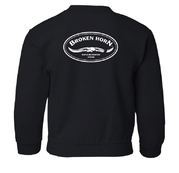 Broken Horn Youth Crewneck Sweatshirt - Broken horn