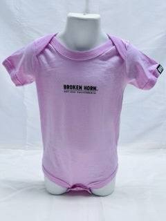 Broken Horn Infant Onsie - Pink - Broken horn