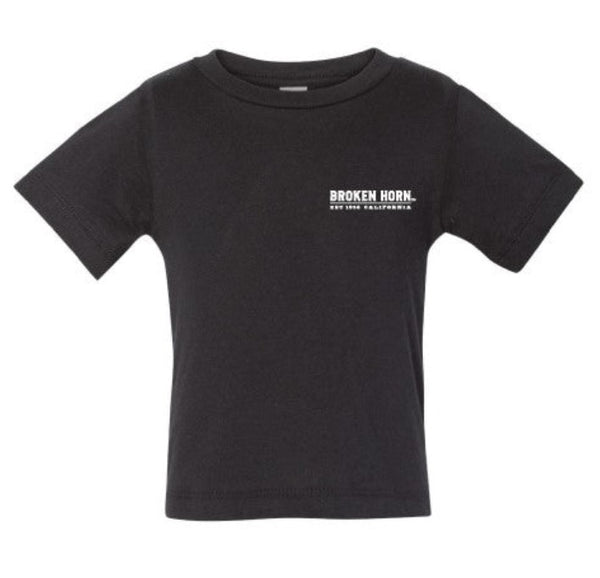 Broken Horn Infant Logo Tee - Black/Pink - Broken horn