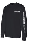Broken Horn Logo Tee - Long Sleeve Black - Broken horn