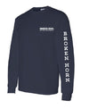 Broken Horn Logo Tee - Long Sleeve Navy - Broken horn