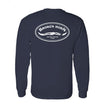 Broken Horn Logo Tee - Long Sleeve Navy - Broken horn